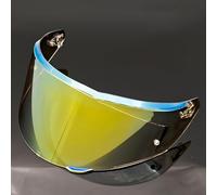 JXDYY Lente de Visera Casco de Motocicleta para AGV New Version K3 (Not Applicable to XXL Size), UV Antivaho Visera de Lente Casco Accesorios Cascos de Moto,Normal-A Aurora Gold