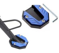 JXDYY Moto Extensor Caballete Lateral para Harley Davidson Ultra Limited 2014-2021 2022 2023 2024 2025 2026, Antideslizante Aluminio Universal Almohadilla Pata de Cabra Motocicleta,D-Blue