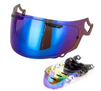 JXDYY Visera Casco Moto para ARAI RX7X/XD/NE0/VX/GX, Protección UV Antivaho Visera Integral, Accesorios Cascos de Moto,Normal-D Blue