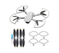 JXE 2 pares 4726F de hélices y 1 juego de protección de hélice, cubierta de ala para Mavic Mini-Golden