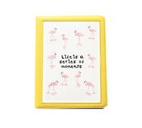 JXE Flamingo - Álbum de fotos para Fujifilm Instax Wide 300/210 Instant Films de 5 pulgadas (32 bolsillos), color amarillo