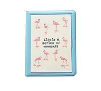 JXE Flamingo - Álbum de fotos para Fujifilm Instax Wide 300/210 Instant Films de 5 pulgadas (32 bolsillos), color azul