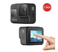 JXE - Juego de Protectores de Pantalla Compatible con GoPro Hero 8 (2 películas de Lente Frontal + 2 películas de Pantalla Frontal + 2 películas de Pantalla Trasera)