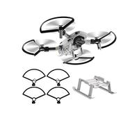 JXE Propeller Gurad Anillo de colisión Escudo de hoja y equipo de aterrizaje soporte elevado para Mavic Mini-Negro