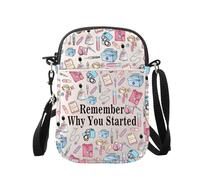 JXGZSO Bolsa cruzada inspirada en enfermeras, regalo para asistente médico, bolsa de hombro para enfermeras, Bolsa inspirada en enfermeras, small