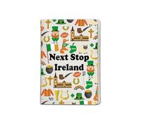 JXGZSO Bolsa de viaje de Irlanda Next Stop Irlanda, bolsa para pasaporte, bolsa de viaje Irlanda, bolsa de maquillaje, regalo para viajeros, Irlanda Pb Reino Unido, 1, Bolsa para pasaporte