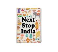 JXGZSO Bolsa para pasaporte de India Next Stop India, regalo para viajeros, regalos de viaje a la India, regalos de viaje históricos de la India, India Pb Reino Unido, 1, Bolsa para pasaporte