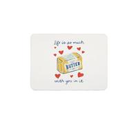 JXGZSO Butter - Alfombrilla de ratón «Life Is So Much With You In It» (Life is so much MP UK)