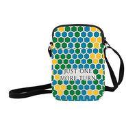 JXGZSO Divertido bolso cruzado con texto en inglés "Just One More Turn Bandoler", regalo para fanáticos de videojuegos, Solo un giro más, small