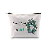 JXGZSO - Estuche de maquillaje griego con cremallera para mujer, diseño de serpiente, Medusa