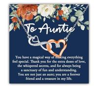 JXGZSO Exquisito collar con colgante, regalo de joyería para amiga, hija, madre, hermana, tía, nueva madre, colega, abuela, madrina, Pequeño, Acero inoxidable, Sin piedra preciosa