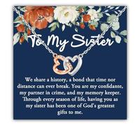 JXGZSO Exquisito collar con colgante, regalo de joyería para amiga, hija, madre, hermana, tía, nueva madre, colega, abuela, madrina, Pequeño, Acero inoxidable, Sin piedra preciosa