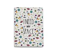 JXGZSO I Need My Space Funny Astronaut - Bolsa de viaje para pasaporte, artículos esenciales de viaje, My Space Pb Uk, 1, Bolsa para pasaporte