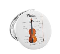 JXGZSO Instrumento de violín, espejo de anatomía, regalo para amantes del violín, regalo para el jugador de violín, regalo para profesor de música, regalo para violinista (espejo de violín Reino Unido