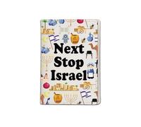 JXGZSO Israel Trip Gift Next Stop Israel bolsa de pasaporte regalos para viajeros, regalo de vacaciones de Israel, regalos de viaje históricos de Israel, Israel Pb Reino Unido, 1, Bolsa para pasaporte