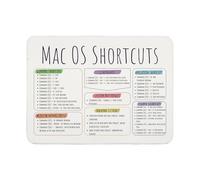 JXGZSO Mac OS - Alfombrilla de ratón con atajos para decoración de oficina, regalo, accesorios para ordenadores de oficina (Mac OS MP UK)