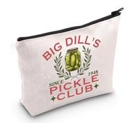 JXGZSO Pickle - Bolsa de cosméticos Big Dill's Pickle Club desde 1948, bolsa de maquillaje para entusiastas de las conservas, regalo para amantes del pepino, Pickle Club Bag