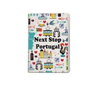 JXGZSO Portugal Travel Gift Next Stop Portugal - Bolsa para pasaporte Portugal, regalo de viaje Portugal, regalo de vacaciones, Portugal Pb Reino Unido, 1, Bolsa para pasaporte