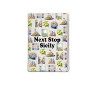 JXGZSO Sicily Trip Gift Next Stop Sicily - Bolsa para pasaporte de Italia, regalos de viaje, regalos de Sicilia, regalo de recuerdo de Italia, Sicilia Pb Reino Unido, 1, Bolsa para pasaporte