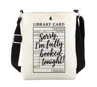 JXGZSO Sorry I'm Fully Booked Tonight - Bolso cruzado para lectura, bibliotecario, agradecimiento, regalo para amantes de los libros, Reservado esta noche Mb Reino Unido