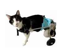 JXIPANUL Silla de Ruedas portátil para Mascotas, Carrito para Perros con Soporte Completo Ajustable, 2 Ruedas, Silla de Ruedas para Perros, Silla de Ruedas con Pata Trasera para Perros, fác