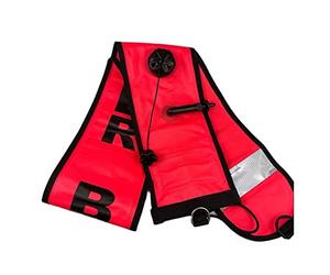 JXIYUO Tanque de Buceo Boya Marcadora de Superficie de Buceo Seguridad Subacuática Tubo de Buceo Profesional Buceador de Superficie Respire más Suavemente (Color: Rosso, Tamaño: 180 CM)