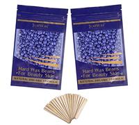 JXJFOZ Semillas de cera para depilación Hard Wax Beans a baja temperatura, sin tiras de fieltro, 200 g (lavanda)