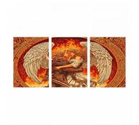 JXLEULIN 3 Pack Luminiscencia Pintar por Numeros Adultos Ángel, KIT Manualidades Adultos Ala con Brillante Pintura Acrilica y Pinceles Lienzos para Pintar 30x20cm*3 Home Decoration JLYH-0008