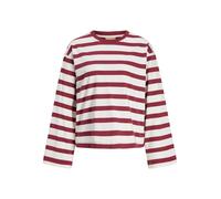 Jxlona Stripe Loose LS tee JRS, Rojo Oscuro, XS