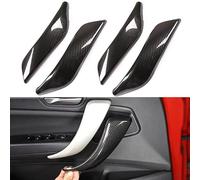 JXMFKBB 2 uds/4 uds/ajuste for BMW 1 2 Series F20 F21 F22 F23 estilo de fibra de carbono Panel de manija de puerta interior cubierta embellecedora de tirar lado izquierdo y derecho(4Pcs)