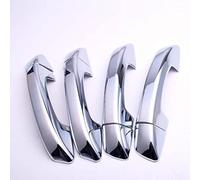 JXMFKBB Ajuste de la cubierta de la manija de la puerta lateral del coche cromado de fibra de carbono/ajuste for Skoda SUPERB 3T4 3T5 2009 2010 2011 2012 2013 2014 2015(Silver)
