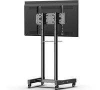 JXMTSPW - Soporte para TV (ruedas y carretillas, soporte para TV, plasma LCD/LED/OLED de 26 a 60 pulgadas, con estante, regulable en altura, puede soportar hasta 30 kg, VESA Max 400 x 400 mm)