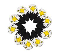 Jxngery 10 unids/Set Neopreno Golf Hierro Headcover con marcadores numéricos Forma de Dibujos Animados Golf Club Head Protect Case (Modelo águila)