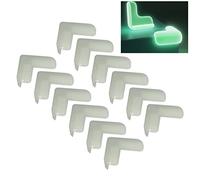 Jxngery 12 Protectores de Esquina Luminosos Que Brillan de Silicona Suave para Muebles Protectores de Esquina de Mesa para bebés y niños (Tipo 1)
