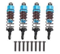 Jxngery 4 Piezas Amortiguador RC Aleación de Aluminio Ligero 1/10 Coches de Control Remoto Amortiguador RC 70 mm (Azul)