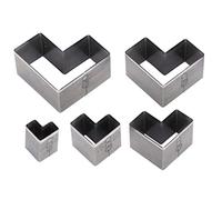 Jxngery 5Pcs Leather Cutting Dies Set Hollow Punch Cutter Hand-Made Punching Mold for Bag Belt Wallet