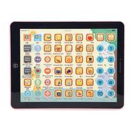 Jxngery ABS Kids Tablet Pad Aprendizaje Letras Palabras Números Juguetes Electrónicos Educativos (Rosa)