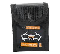 Jxngery Battery Explosion Proof Bag Heat Resistant Lithium Batteries Flame Retardant Protection Storage Pouch for Mini 3 Pro (1 capacidad de la batería)