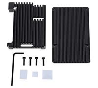 Jxngery Caja de Carcasa de enfriamiento de Placa Base de aleación de Aluminio, Color Negro, Apta para 3er Modelo B 2b/3b+