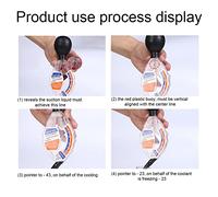 Jxngery Densitómetro portátil de mano Medidor de densidad de dial anticongelante ℃/℉ Calibrar probador de refrigerante del radiador del automóvil