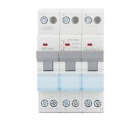 Jxngery Interruptor de transferencia manual de doble potencia Montaje en carril DIN 3P Interruptor de aislamiento del disyuntor de enclavamiento 400VAC 63A