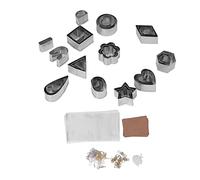 Jxngery Juego de Cortadores de Arcilla Polimérica, 13 Formas Diferentes, Cortador de Aretes de Arcilla, Kit de Aretes de Arcilla Polimérica para Hacer Joyas DIY