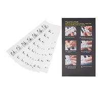 Jxngery Pegatinas de piano Notación musical transparente 49 54 61 88 TECLADOS CLAVE Etiquetas Fácil de aprendizaje se ajusta al piano electrónico con mano