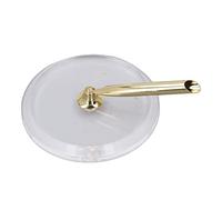 Jxngery Pen Stand Acrylic Metal Classic Style Compact Design Insertion Pen Stand Desktop for Business Offices (Gold and Round Base)