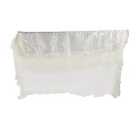 Jxngery Piano Cover Cloth Lace Full Coverage Decorative Piano Dust Cover with Double Stool Cover for Home