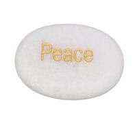 Jxngery Piedra de mármol grabada, naturaleza inspiradora, decoración de piedras preciosas, regalo artesanal para familiares y amigos (amar)