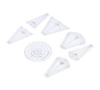 Jxngery Reglas para Acolchar Parches en Forma de Plantilla de Trabajo Regla de Herramienta Regla de Costura acrílica Transparente DIY