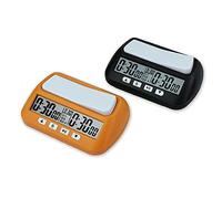 Jxngery Reloj de ajedrez Profesional Juego de Mesa electrónico Competición Contador de Horas Temporizador de Cuenta Ascendente Compacto