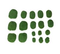 Jxngery Rocas de Musgo Artificiales Hermosas Piedras de Falso Acuario Verde 18 Piezas