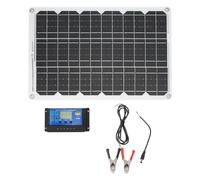 Jxngery Solar Panel Kit 18W 18V Monocrystalline Solar Panel 30A Dual USB 12V 24V Charge Controller for Camping RV